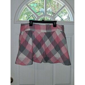 Aeropostale Skirt Mini Pink Patchwork Plaid Large